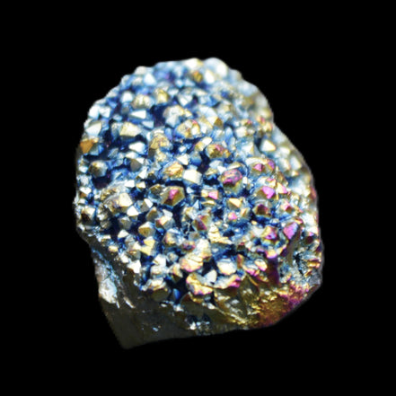 Aura electroplated Quartz cluster 38-45mm 24-28g in sunlight - Rocks and Things Store