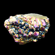 Aura electroplated Quartz cluster 38-45mm 24-28g in sunlight - Rocks and Things Store