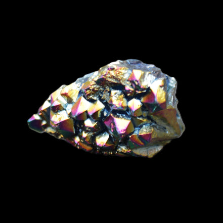 Aura electroplated Quartz cluster 38-45mm 24-28g in sunlight - Rocks and Things Store