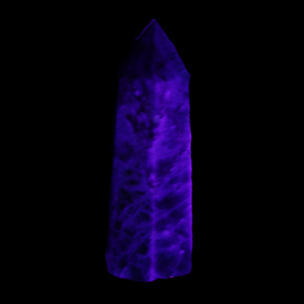 Apatite wand 24*19*64mm 55g in UV light - Rocks and Things Store