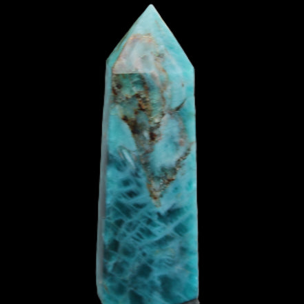 Apatite wand 24*19*64mm 55g in sunlight - Rocks and Things Store