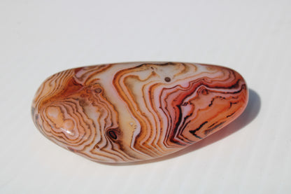 Crazy Lace Silk Banded Agate tumbled stone from Madagascar 59.1g Rocks and Things