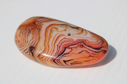 Crazy Lace Silk Banded Agate tumbled stone from Madagascar 59.1g Rocks and Things