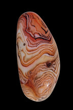 Crazy Lace Silk Banded Agate tumbled stone from Madagascar 59g in sunlight - Rocks and Things Store