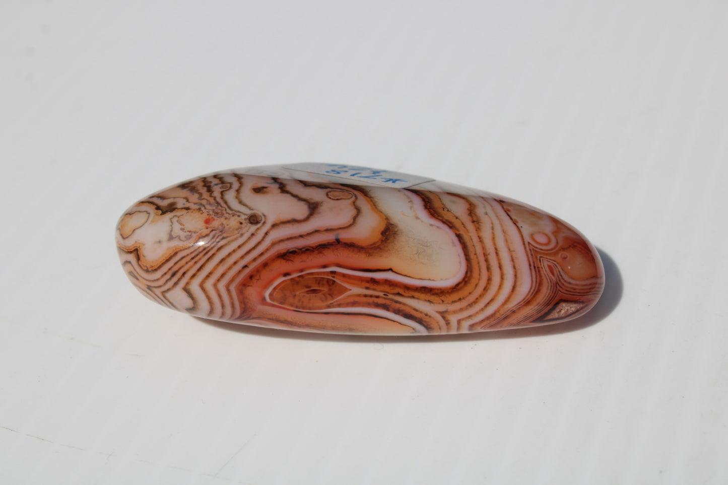 Crazy Lace Silk Banded Agate tumbled stone from Madagascar 59.1g Rocks and Things