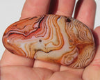 Crazy Lace Silk Banded Agate tumbled stone from Madagascar 59.1g Rocks and Things
