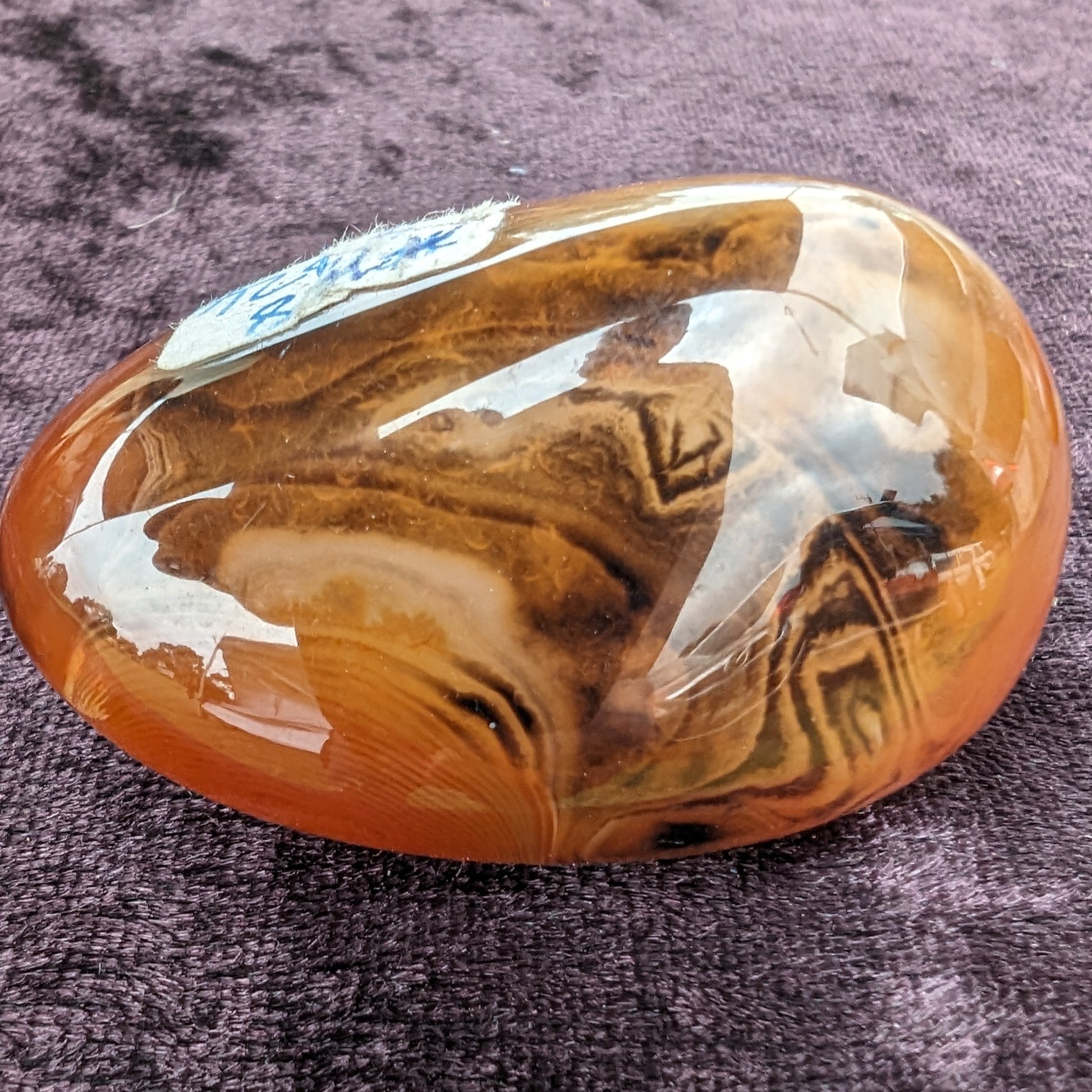 Crazy Lace Silk Banded Agate tumbled stone from Madagascar 66.3g Rocks and Things