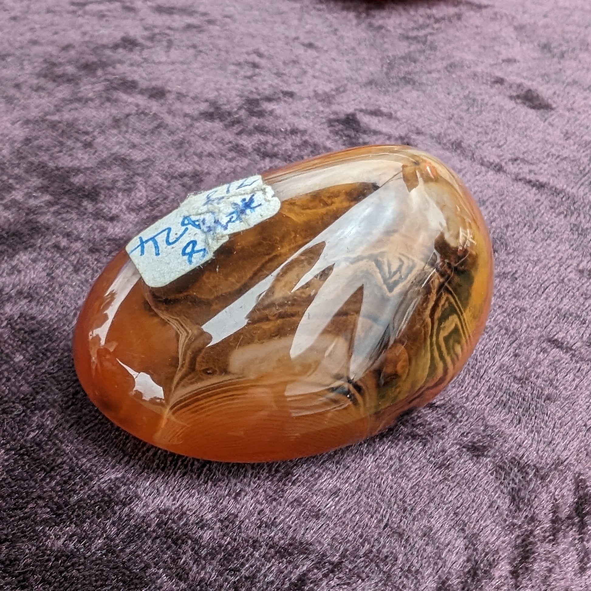 Crazy Lace Silk Banded Agate tumbled stone from Madagascar 66.3g Rocks and Things