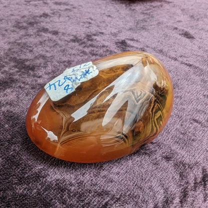 Crazy Lace Silk Banded Agate tumbled stone from Madagascar 66.3g Rocks and Things