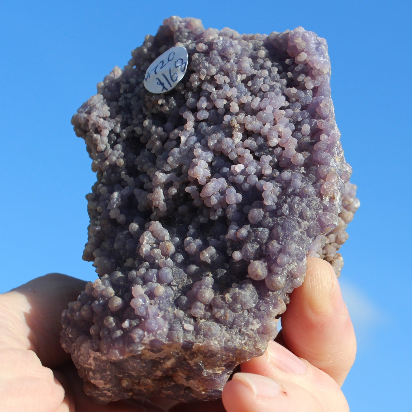 Purple Grape Agate botryoidal from Indonesia 388g