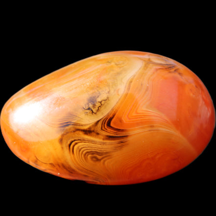 Crazy Lace Silk Banded Agate tumbled stone from Madagascar 63g in sunlight - Rocks and Things Store