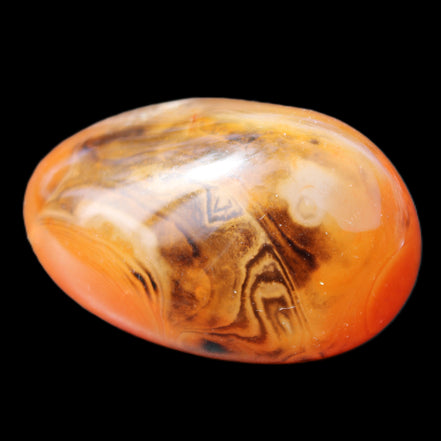 Crazy Lace Silk Banded Agate tumbled stone from Madagascar 63g in sunlight - Rocks and Things Store