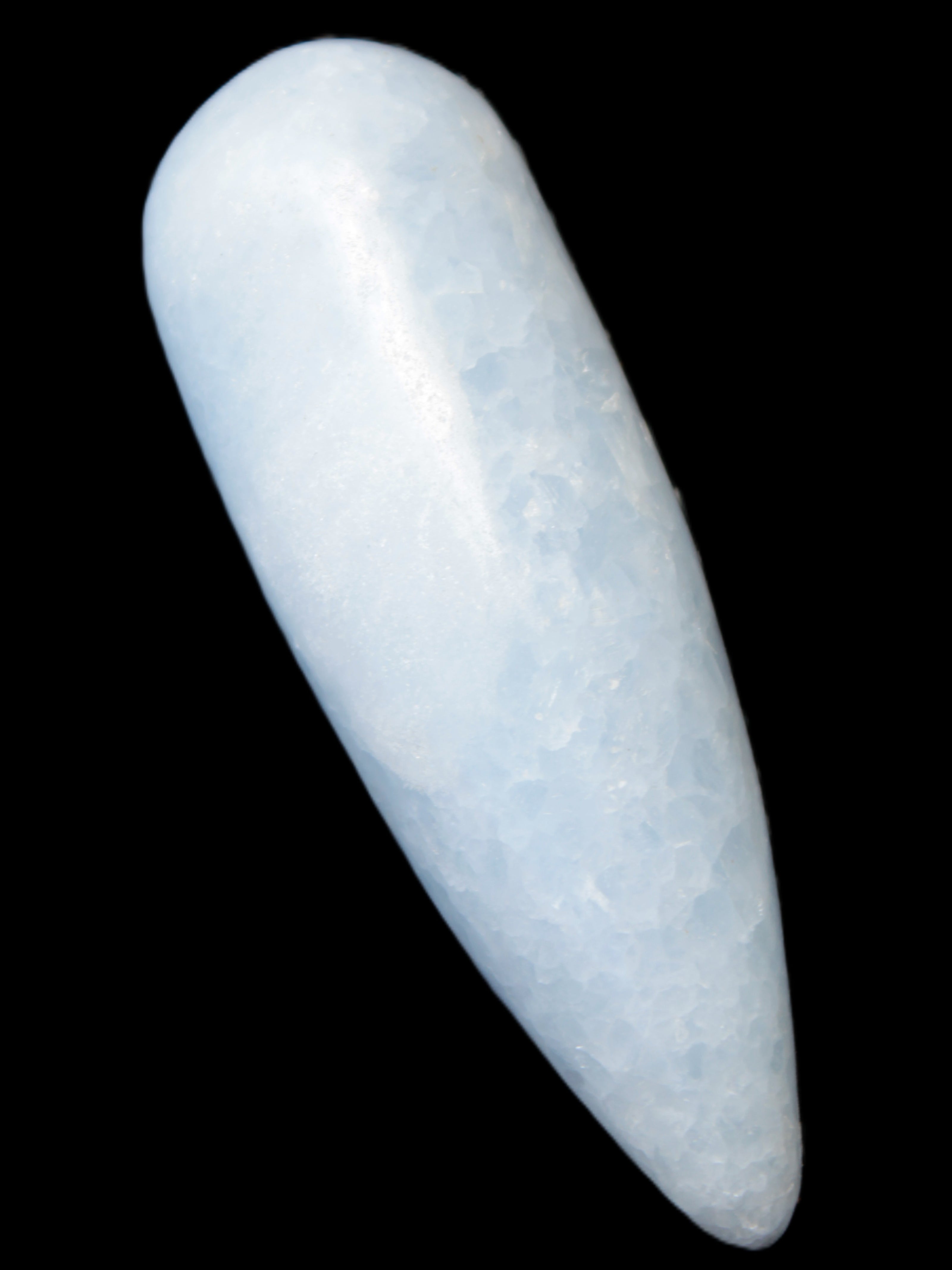 Celestite hand-carved massage wand, various sizes Rocks and Things