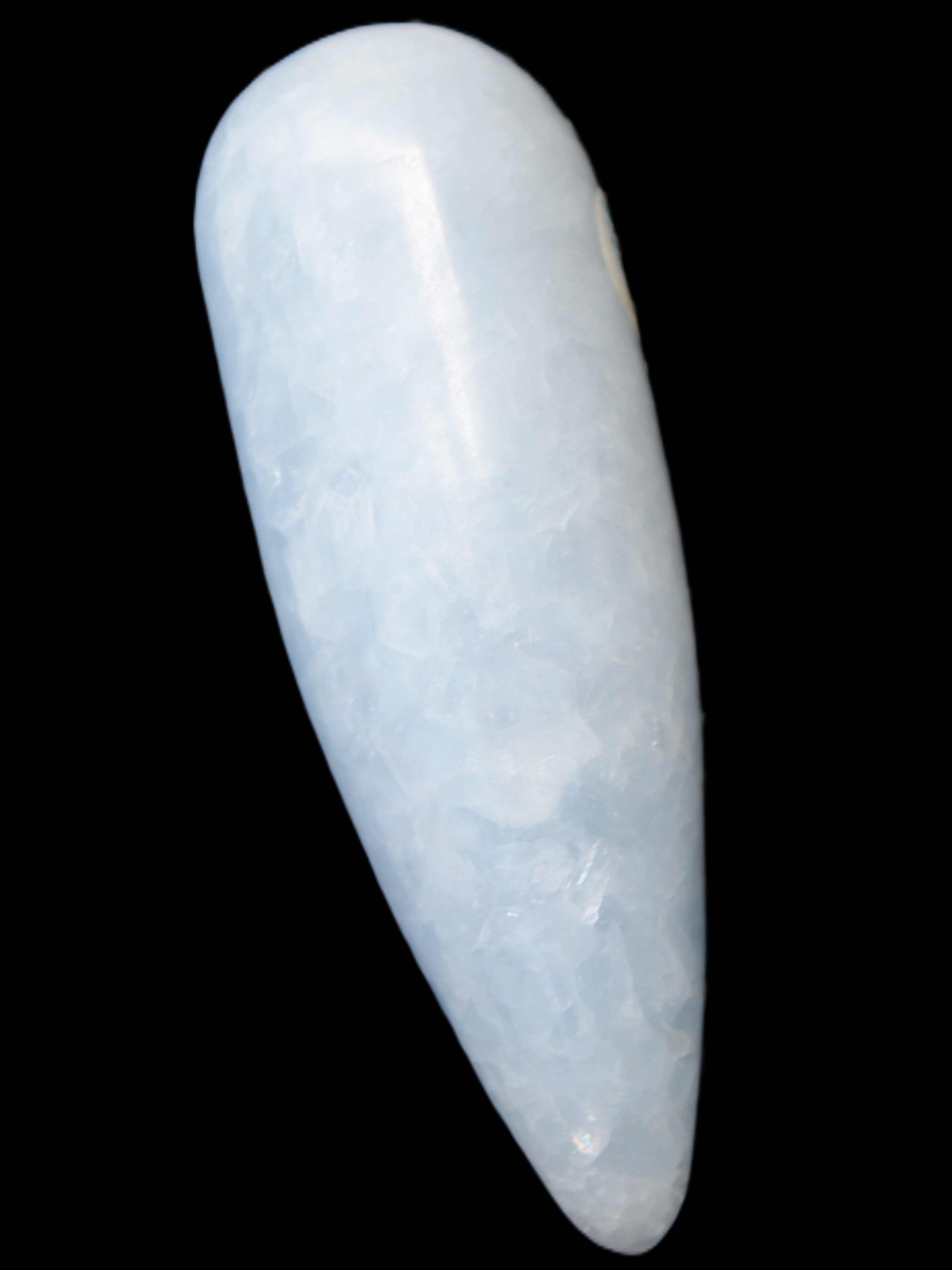 Celestite hand-carved massage wand, various sizes Rocks and Things