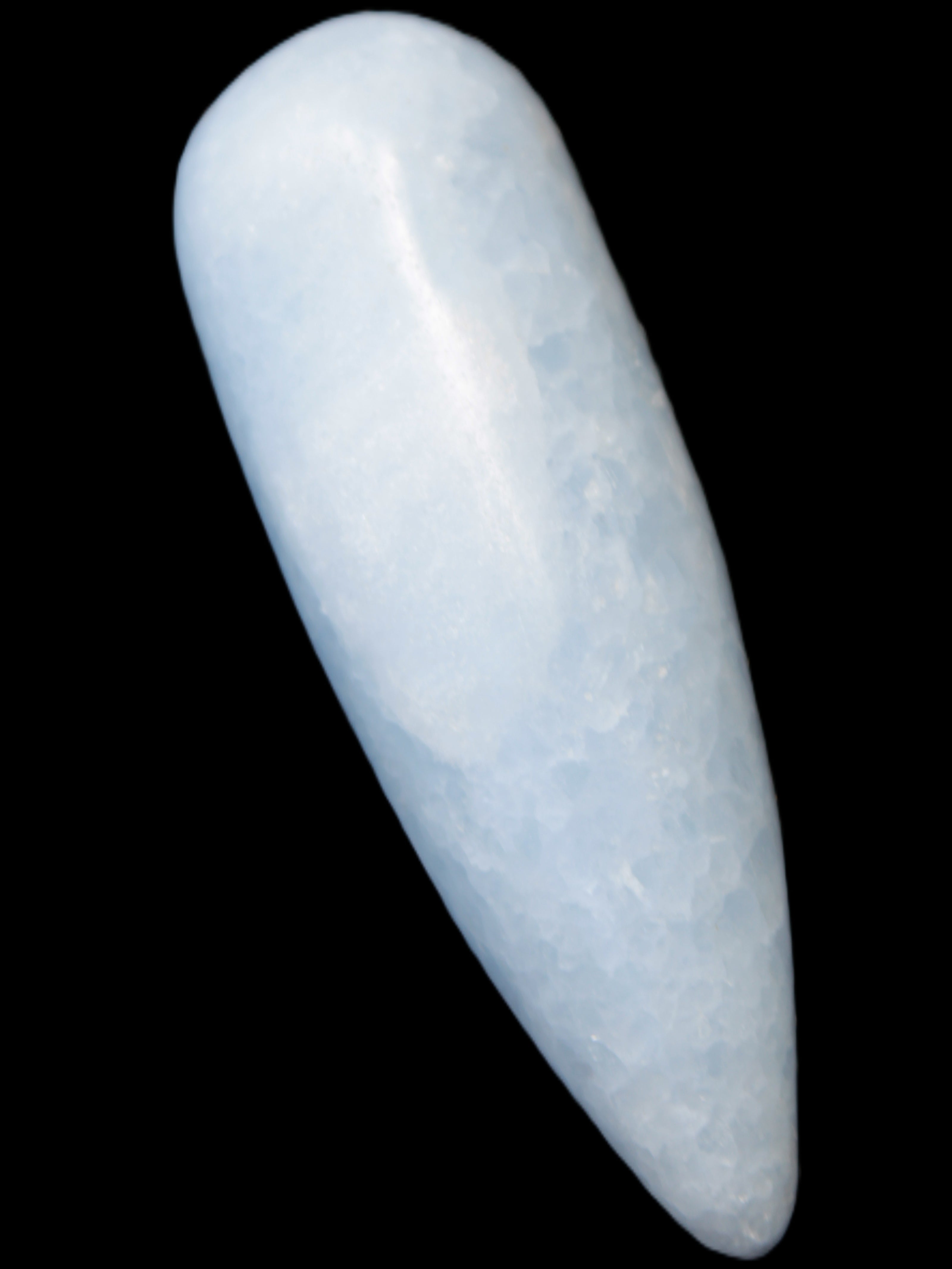 Celestite hand-carved massage wand, various sizes Rocks and Things