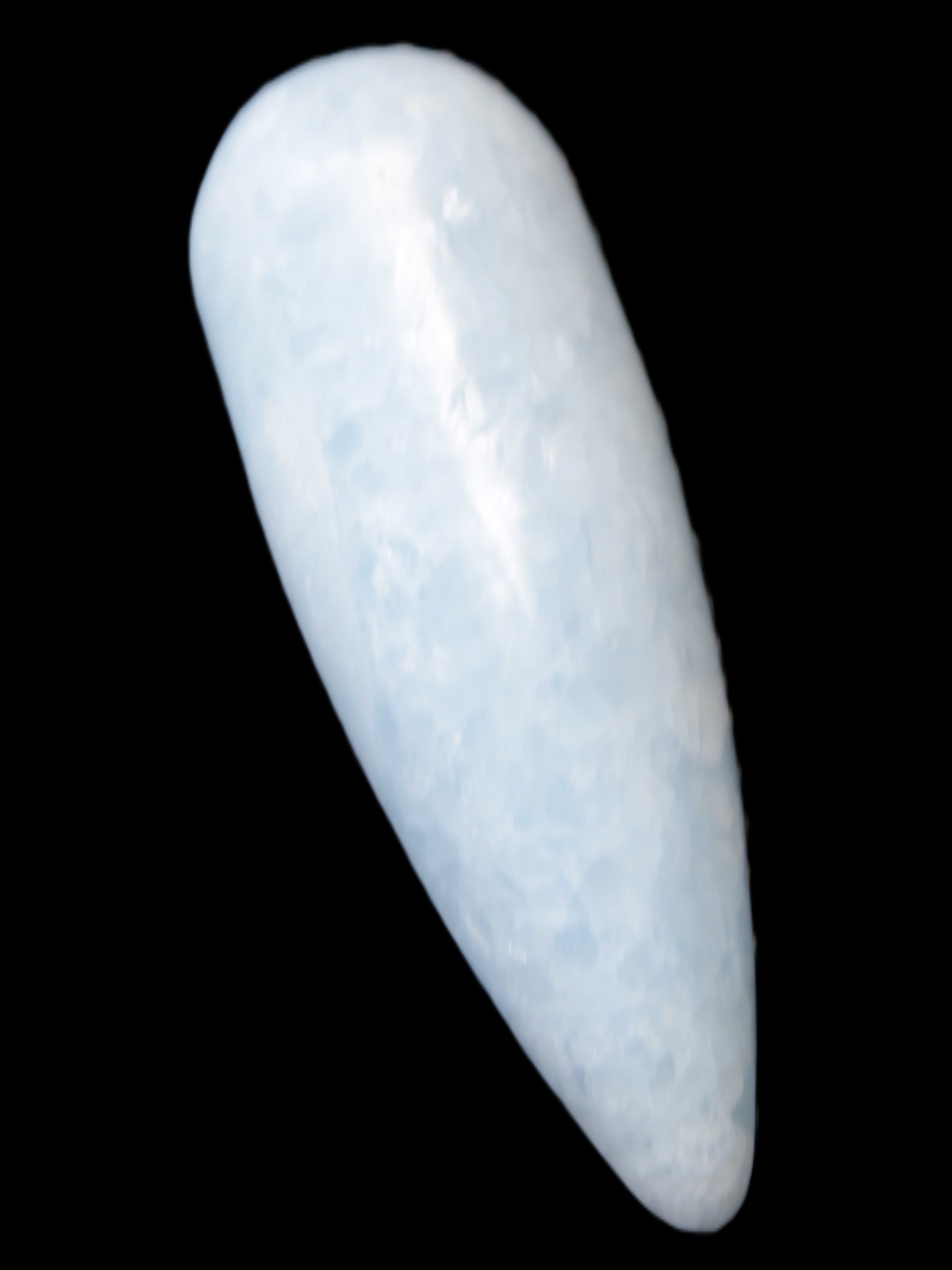 Celestite hand-carved massage wand, various sizes Rocks and Things