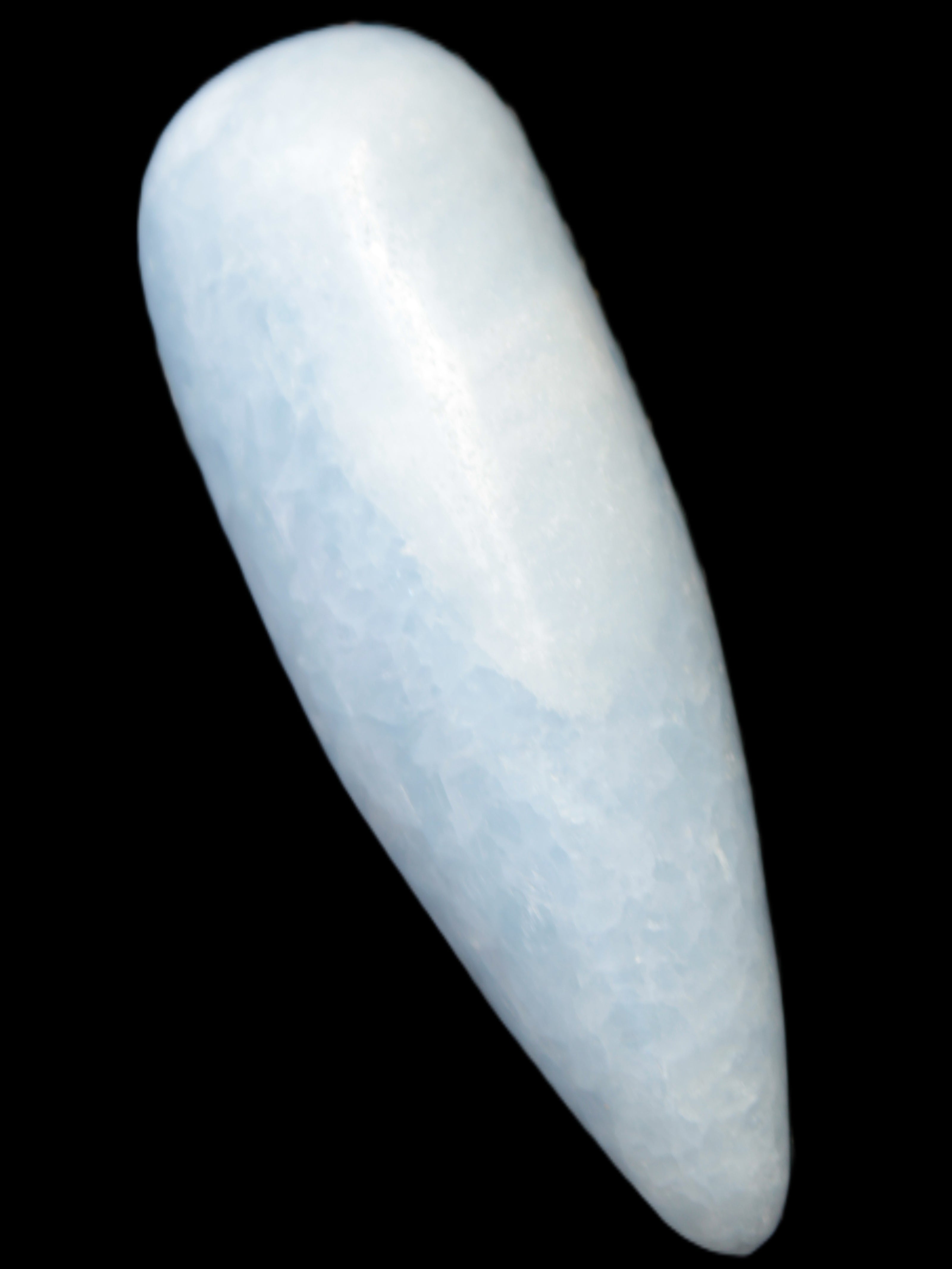 Celestite hand-carved massage wand, various sizes Rocks and Things