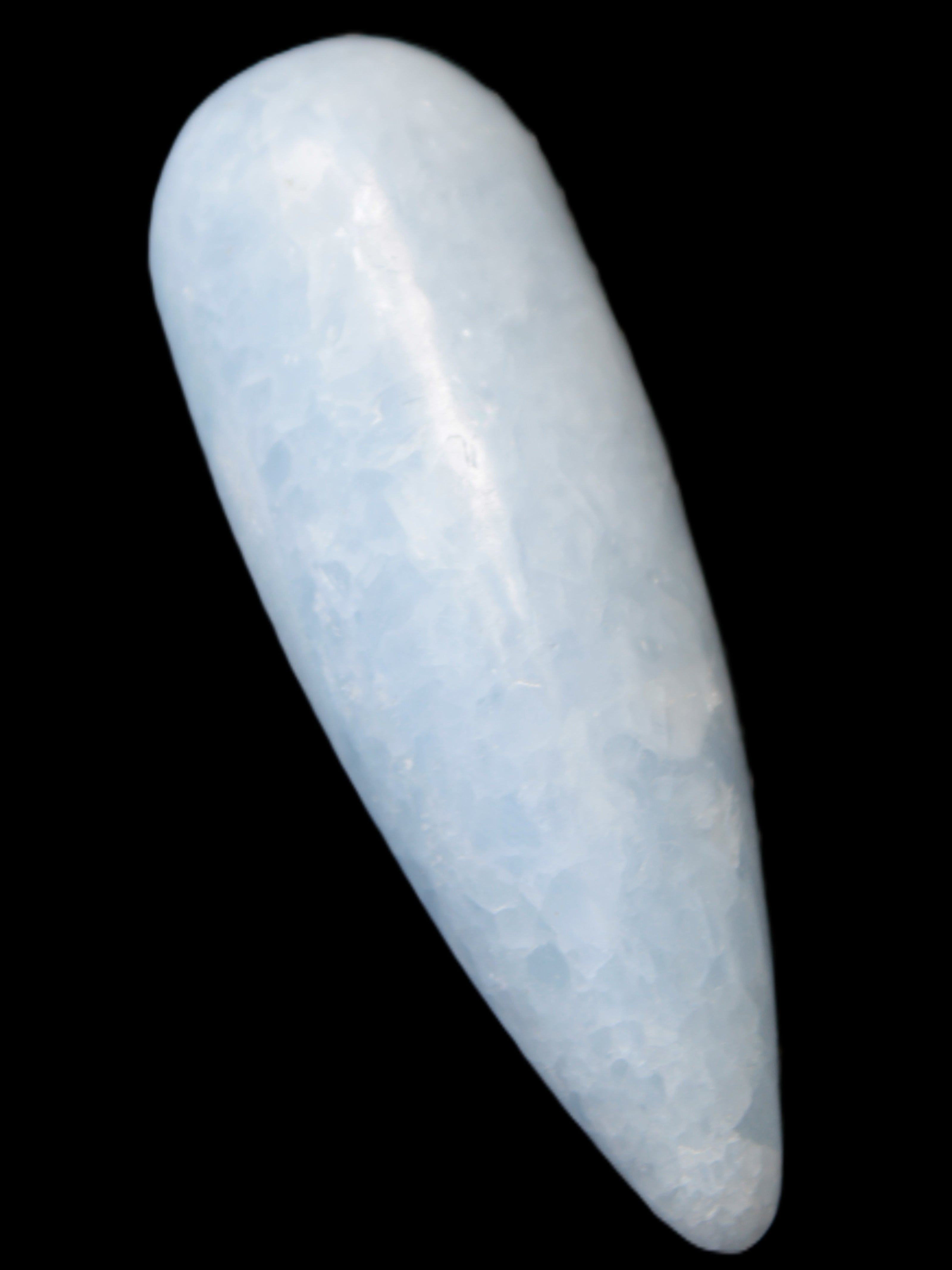 Celestite hand-carved massage wand, various sizes Rocks and Things