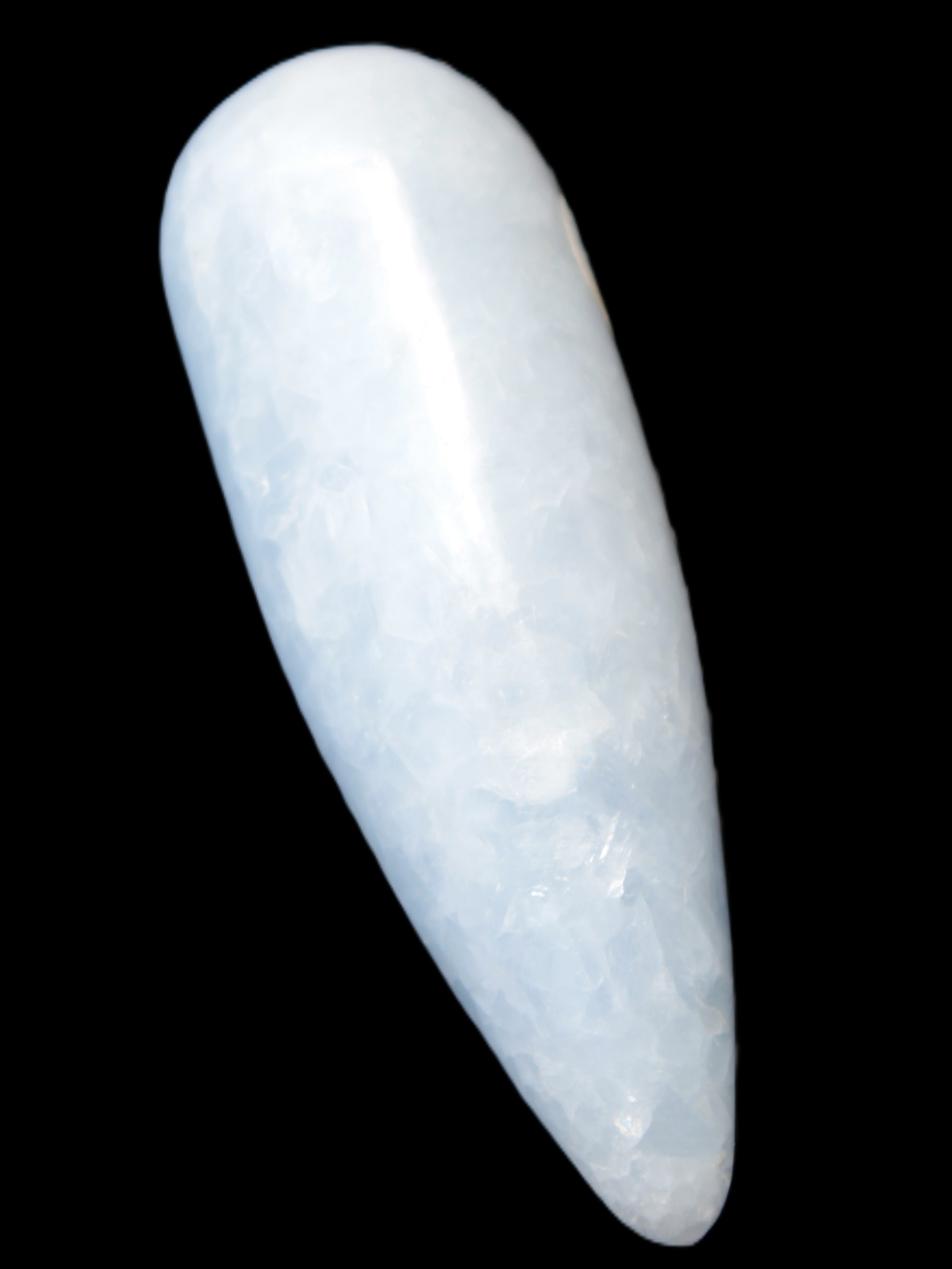 Celestite hand-carved massage wand, various sizes Rocks and Things