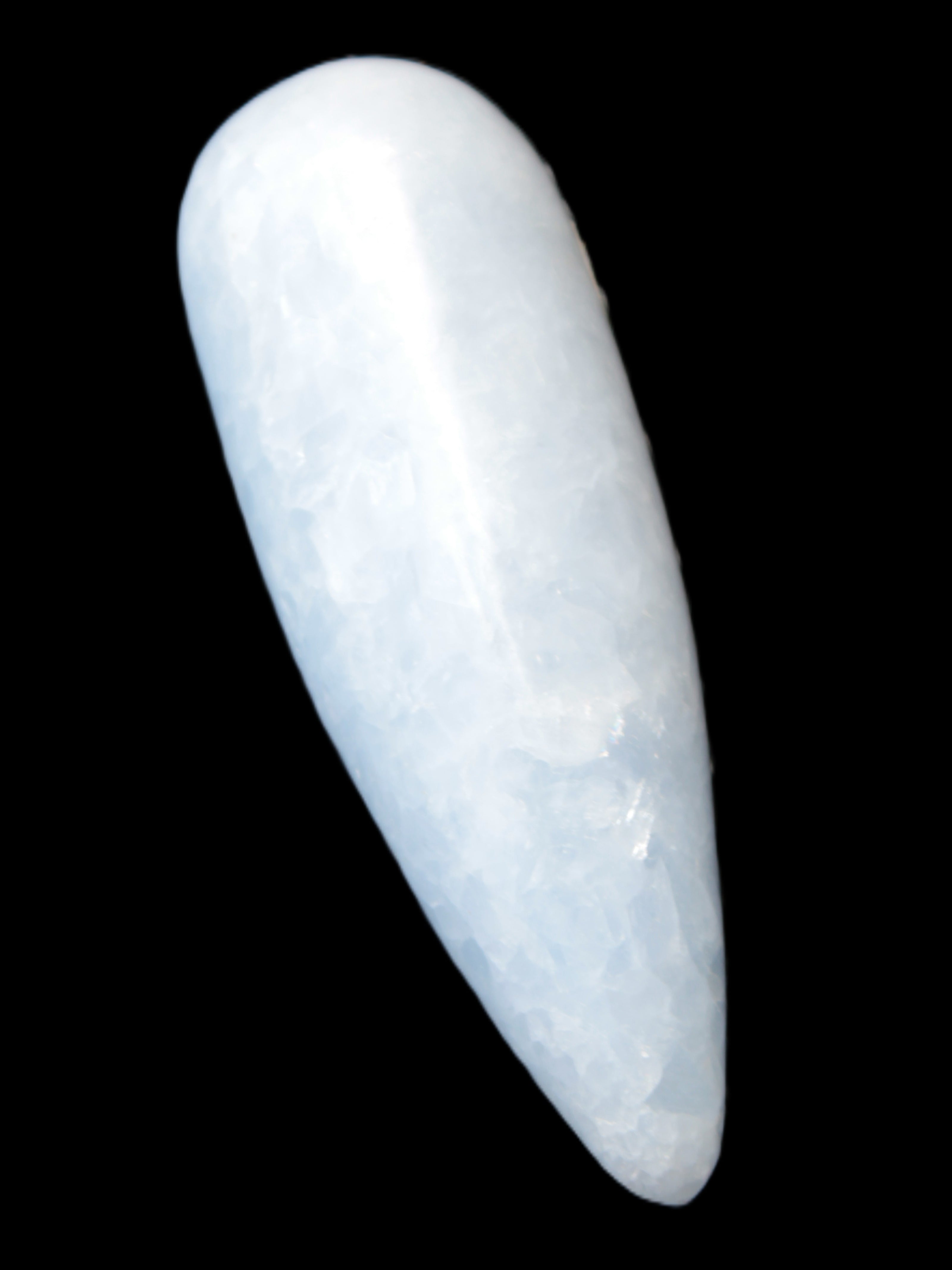 Celestite hand-carved massage wand, various sizes Rocks and Things