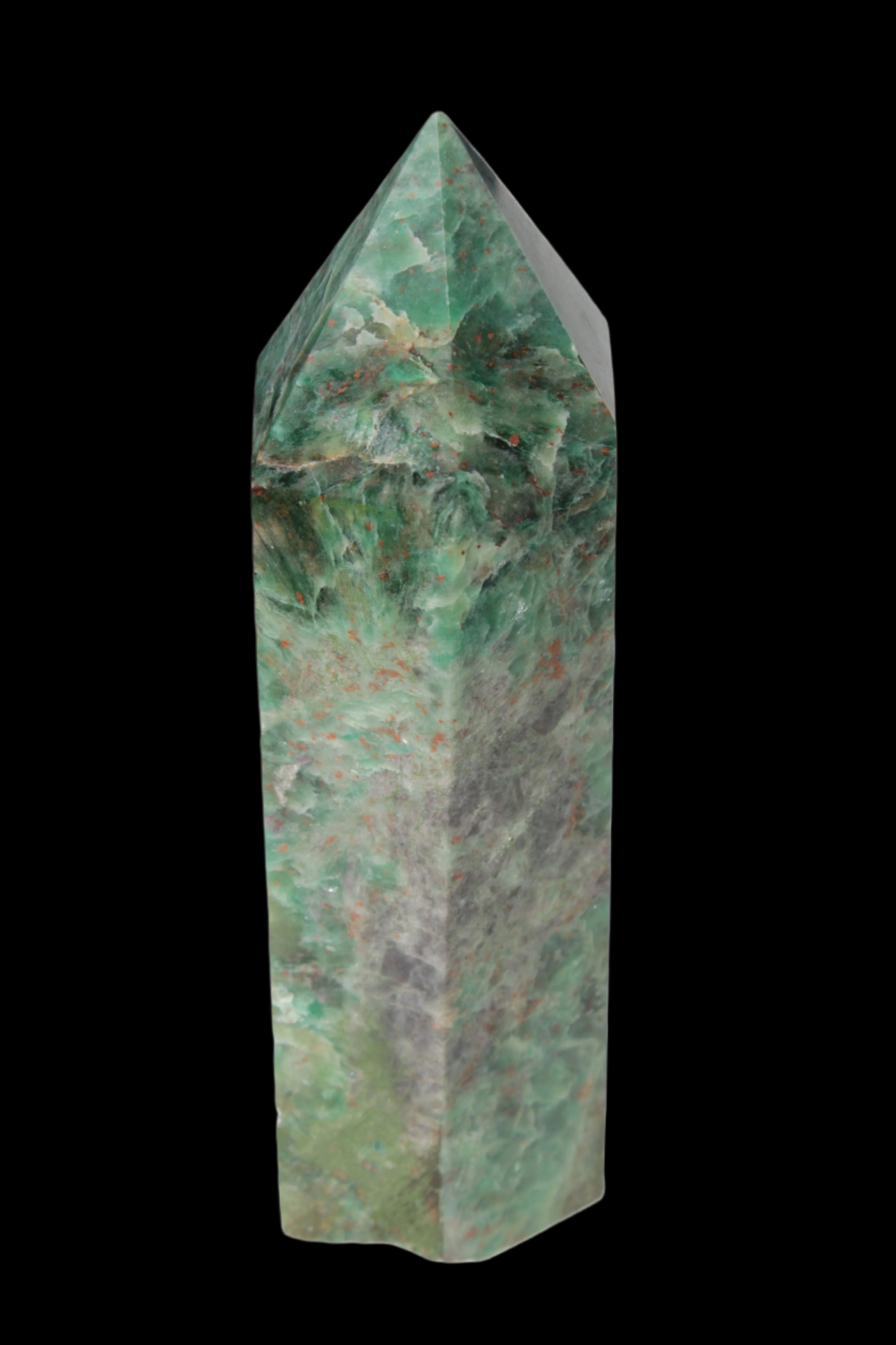 Zoisite obelisk 545g - Rocks and Things Store
