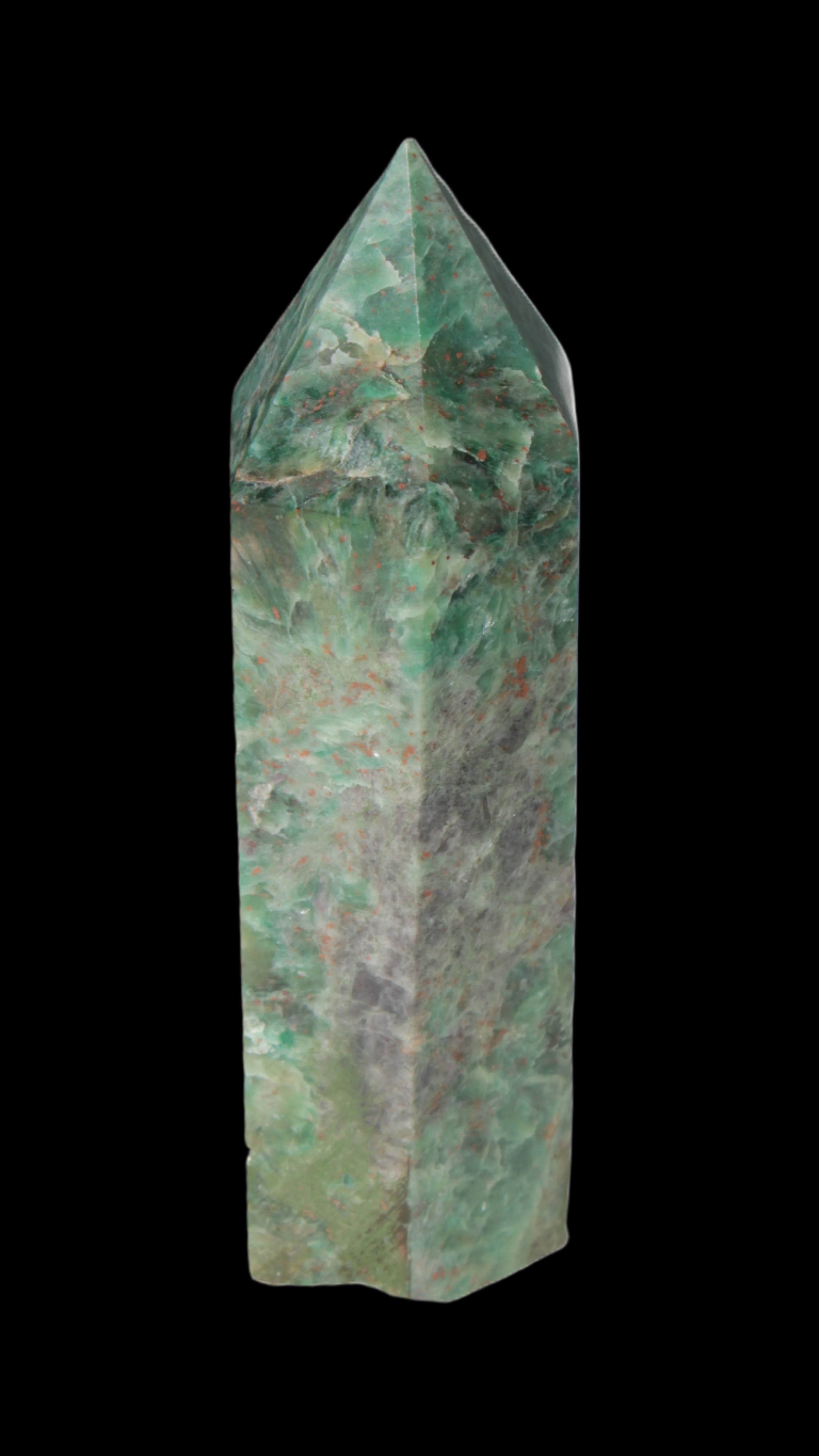 Zoisite obelisk 545g - Rocks and Things Store