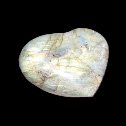Labradorite heart 39-44g in sunlight - Rocks and Things Store