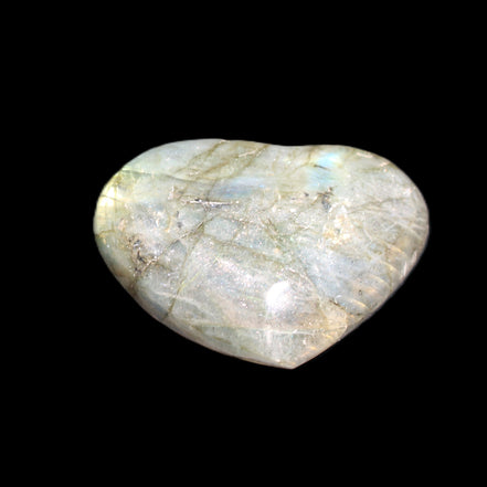 Labradorite heart 39-44g in sunlight - Rocks and Things Store