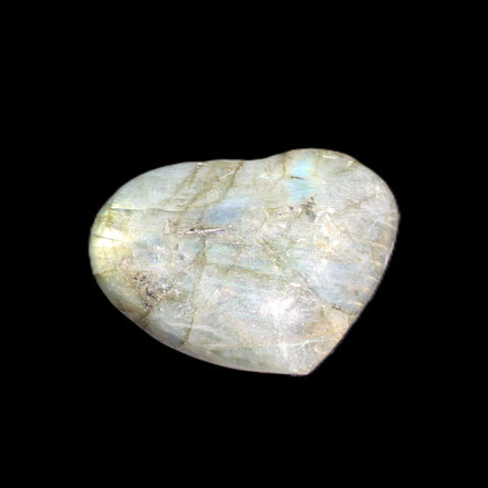 Labradorite heart 39-44g in sunlight - Rocks and Things Store