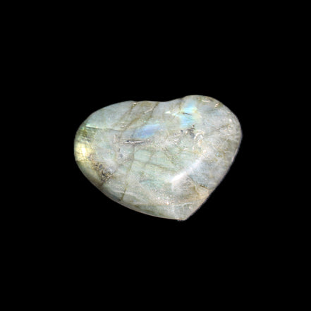 Labradorite heart 39-44g in sunlight - Rocks and Things Store