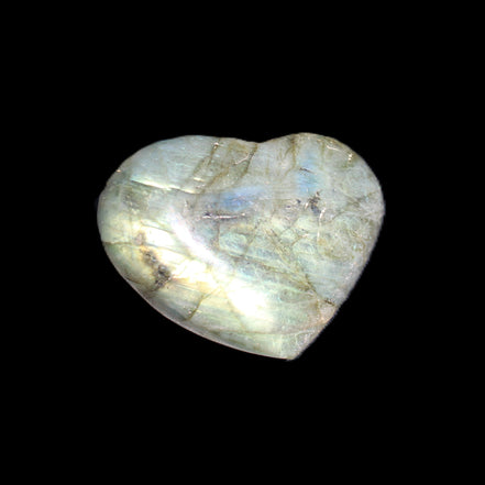 Labradorite heart 39-44g in sunlight - Rocks and Things Store