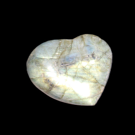 Labradorite heart 39-44g in sunlight - Rocks and Things Store