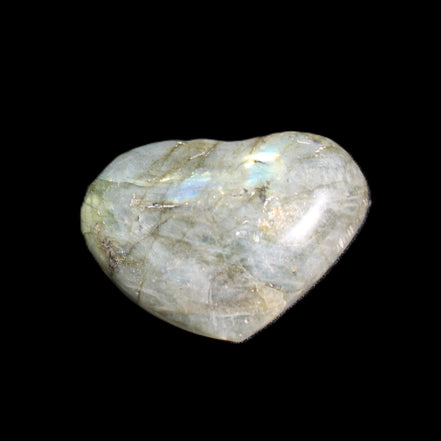 Labradorite heart 39-44g in sunlight - Rocks and Things Store