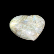 Labradorite heart 39-44g in sunlight - Rocks and Things Store