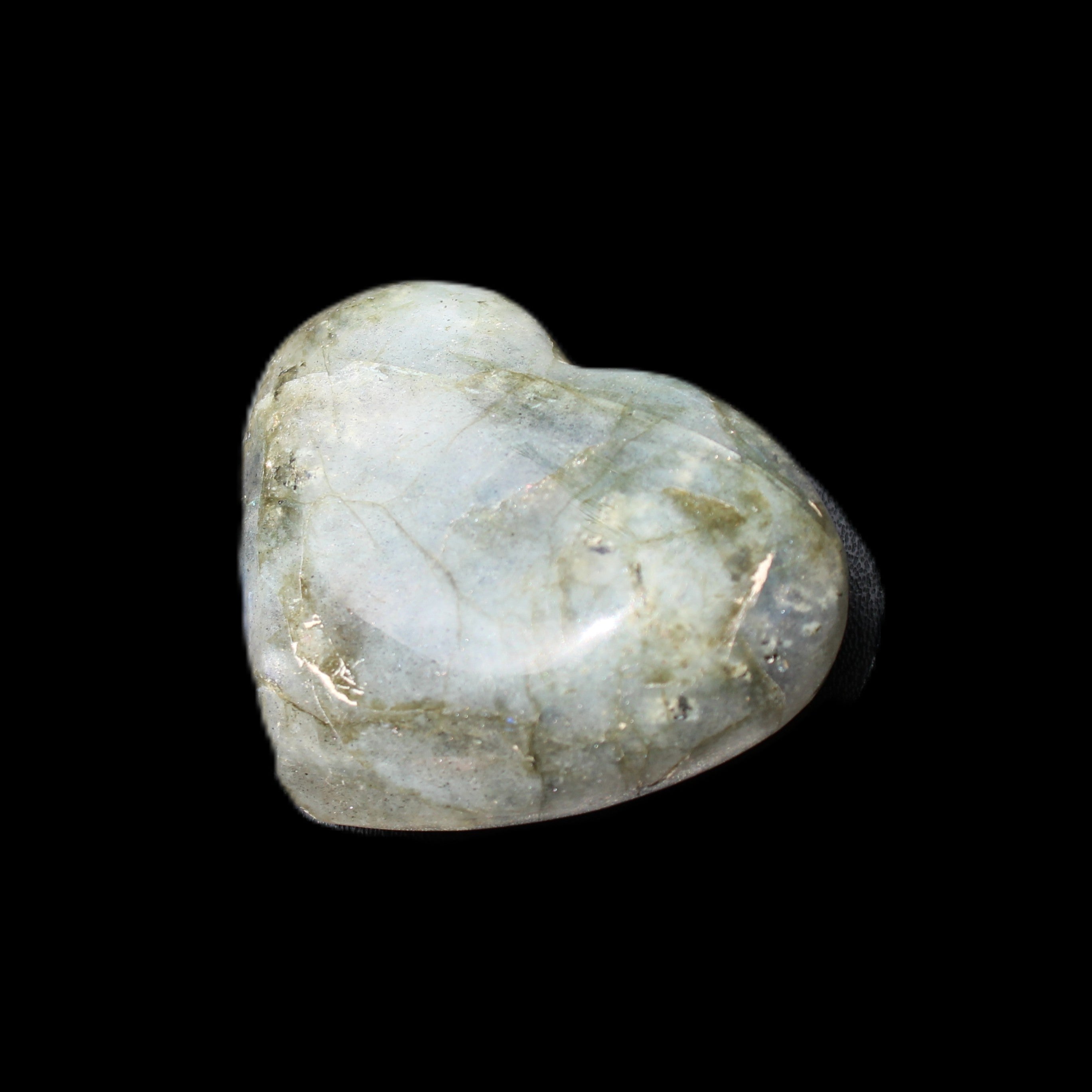 Labradorite heart 39-44g in sunlight - Rocks and Things Store