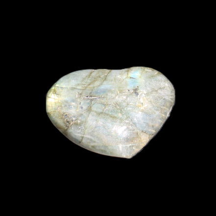 Labradorite heart 39-44g in sunlight - Rocks and Things Store