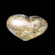 Labradorite heart 39-44g in sunlight - Rocks and Things Store