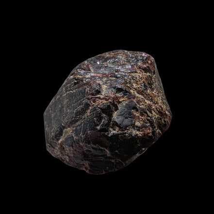 Large raw red Garnet crystal 79g in sunshine - Rocks and Things Store