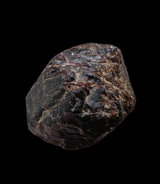 Large raw red Garnet crystal 79g in sunshine - Rocks and Things Store