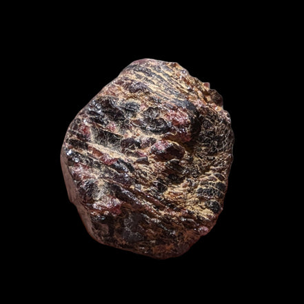 Large raw red Garnet crystal 79g in sunshine - Rocks and Things Store
