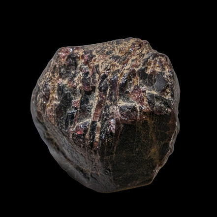 Large raw red Garnet crystal 79g in sunshine - Rocks and Things Store