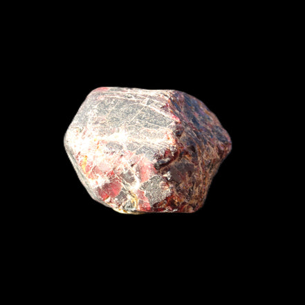 Large raw red Garnet crystal 79g in sunlight - Rocks and Things Store
