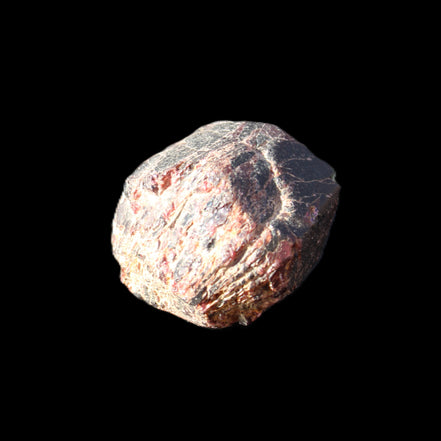 Large raw red Garnet crystal 79g in sunlight - Rocks and Things Store