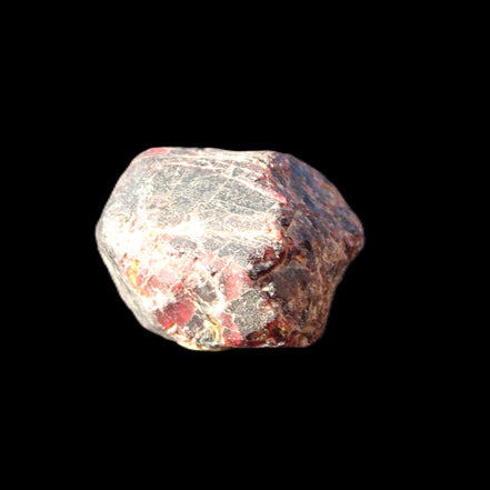 Large raw red Garnet crystal 79g in sunlight - Rocks and Things Store