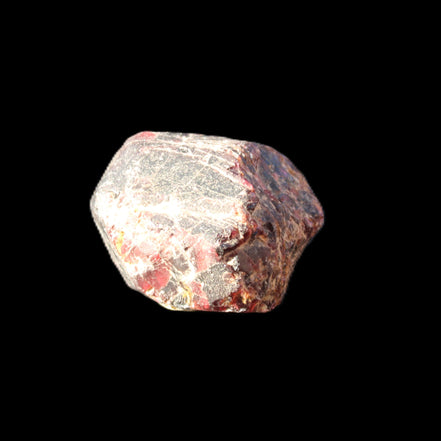 Large raw red Garnet crystal 79g in sunlight - Rocks and Things Store
