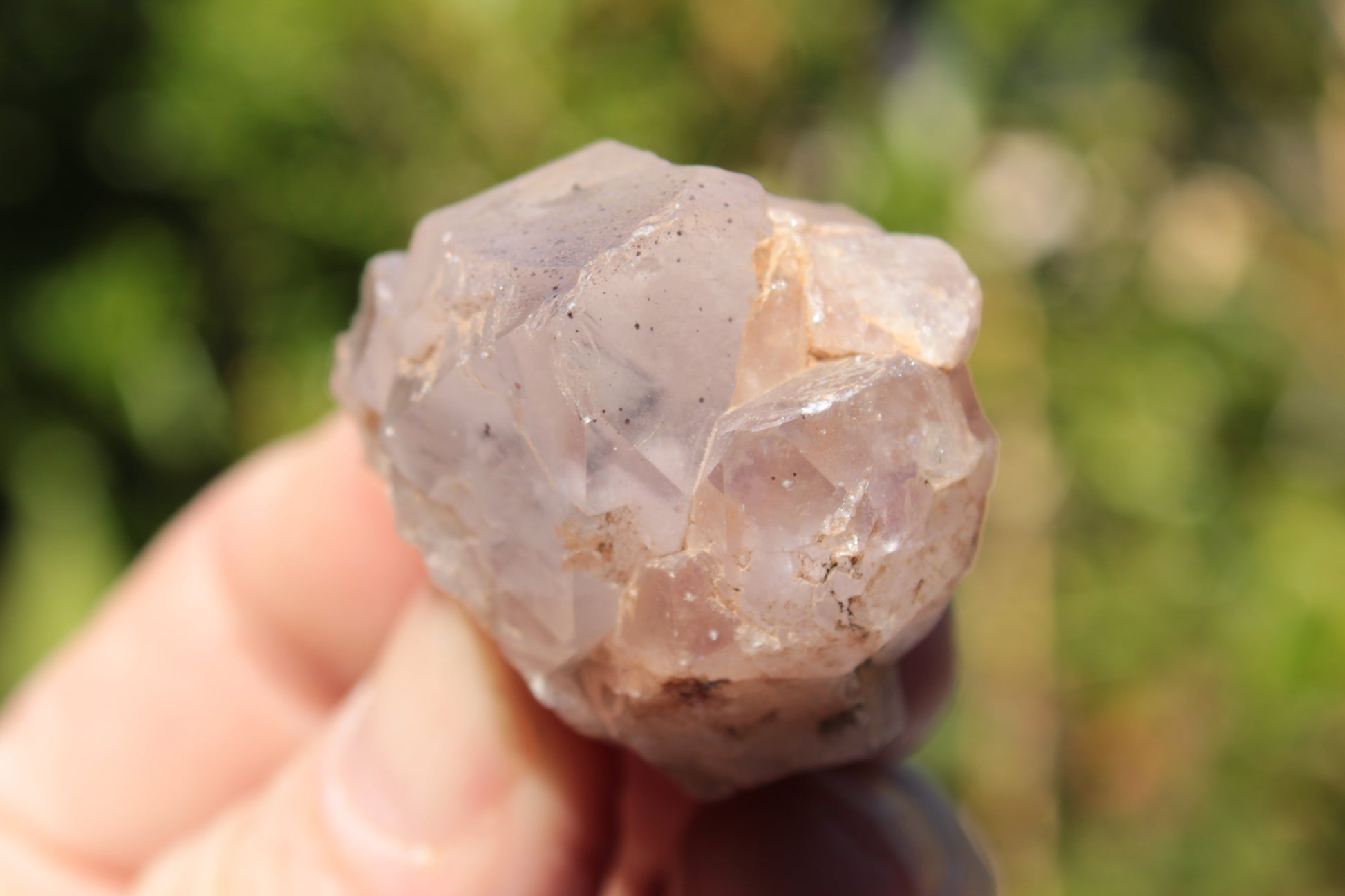 White silver mountain Quartz crystal point 53g Rocks and Things