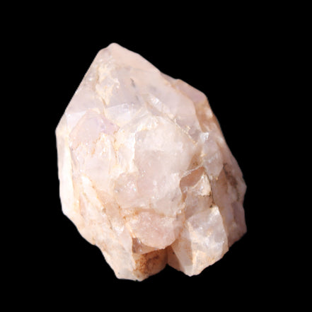 White Silver Mountain Amethyst elestial crystal 52g in sunlight - Rocks and Things Store