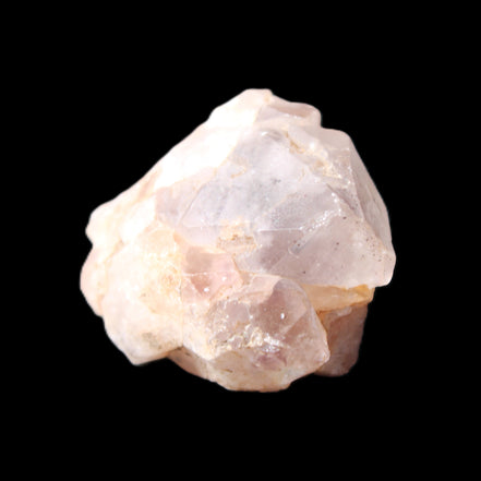 White Silver Mountain Amethyst elestial crystal 52g in sunlight - Rocks and Things Store