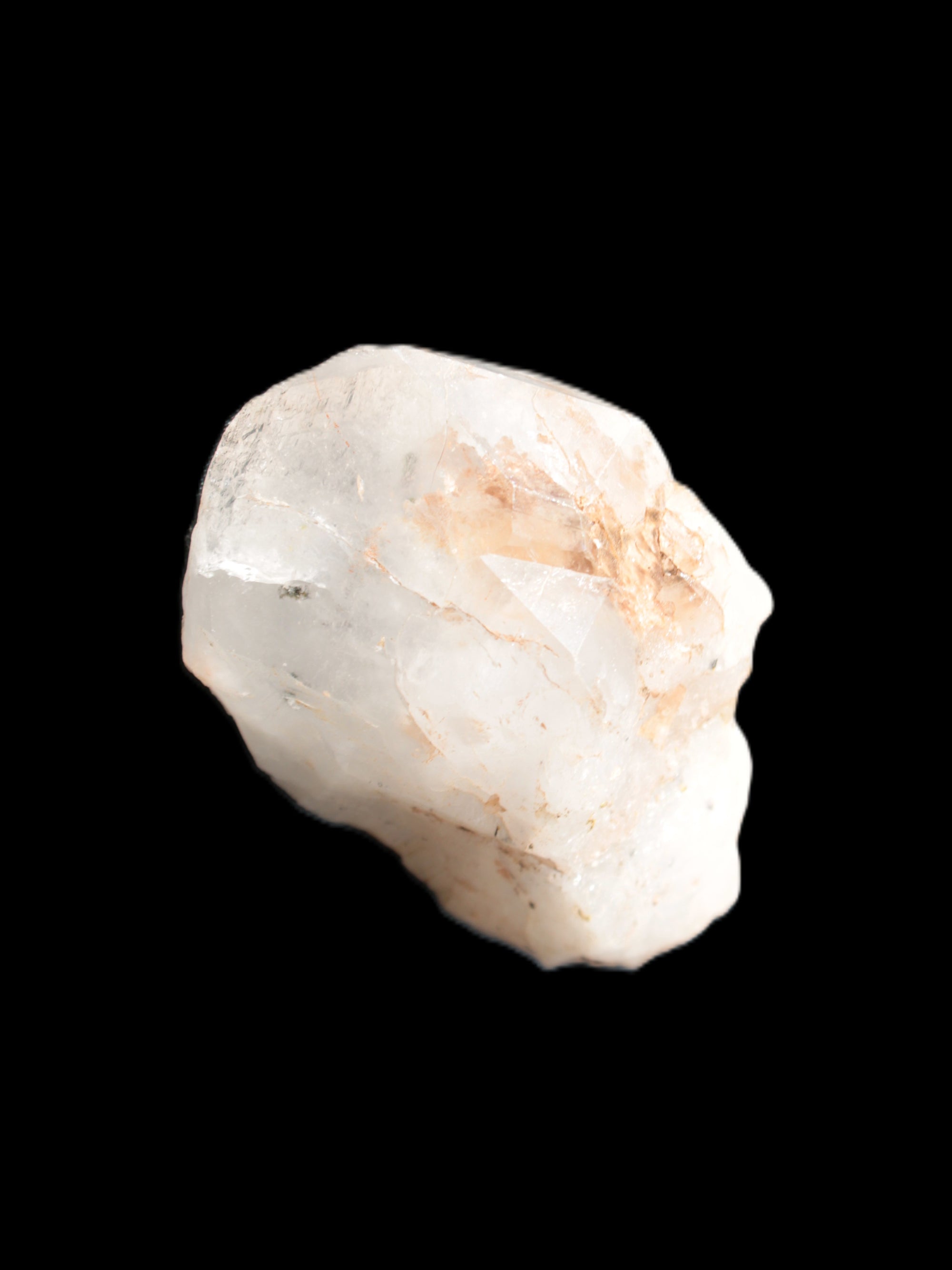 White Silver Mountain Quartz crystal 61mm 56.9g in sunlight