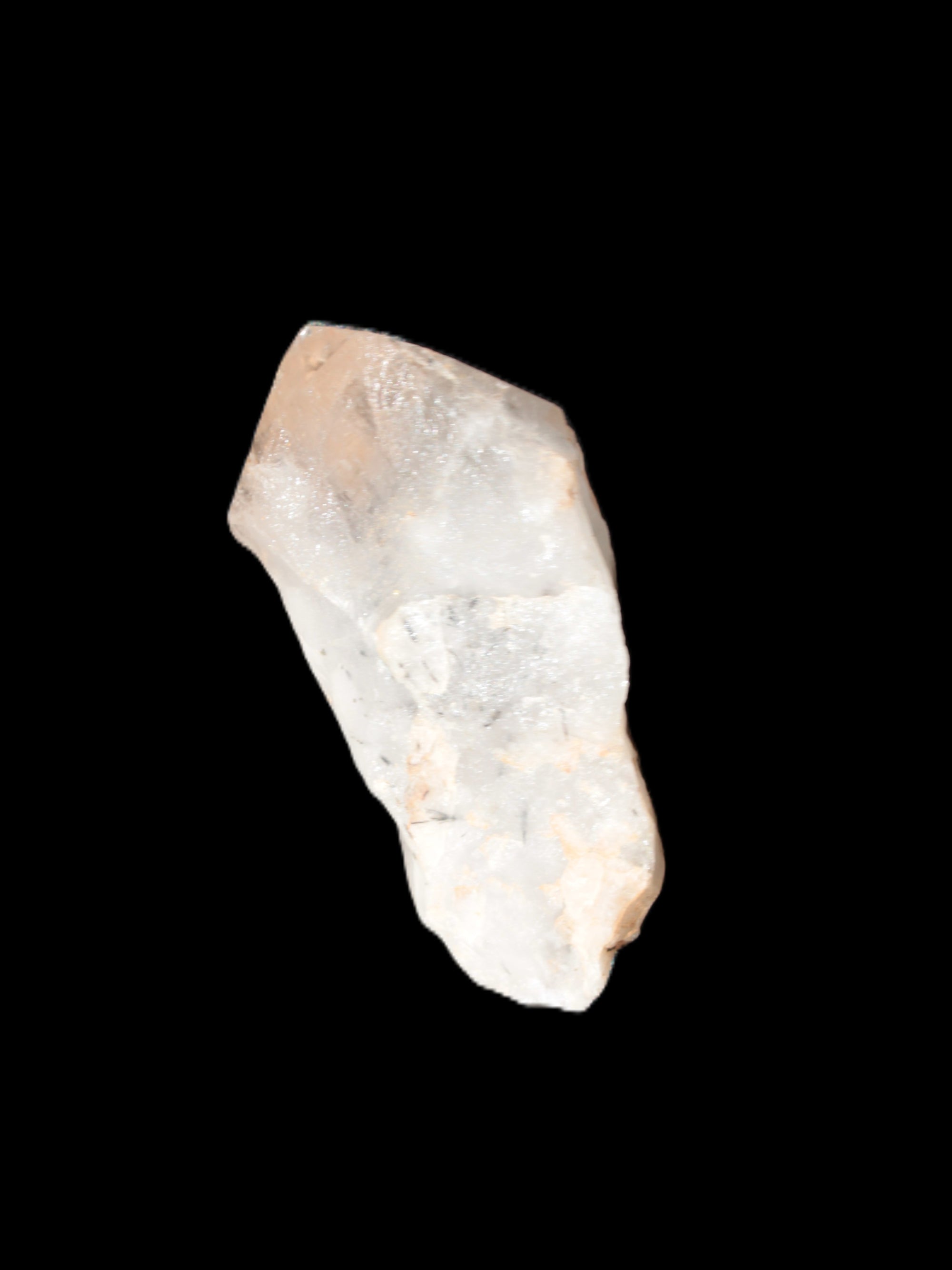 White Silver Mountain Quartz crystal 61mm 56.9g in sunlight